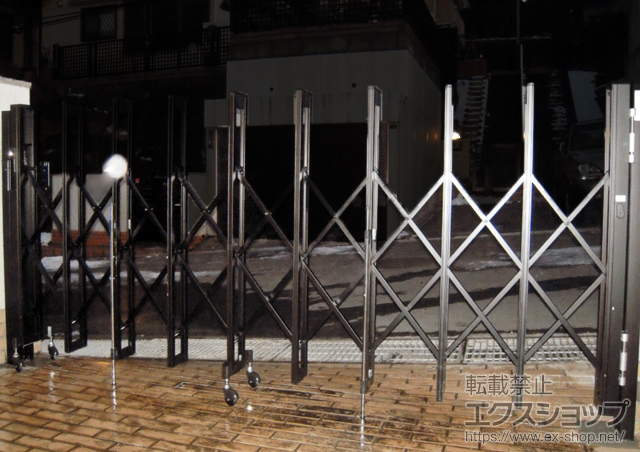 神奈川県川崎市ののカーゲート アルシャインII L型 Aタイプ ノンレール 片開き 施工例