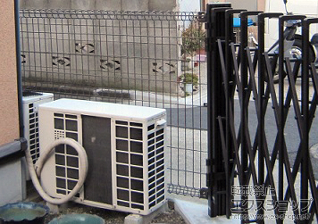 東京都大田区ののフェンス・柵 ハイグリッドフェンスN1型 間仕切りタイプ 施工例