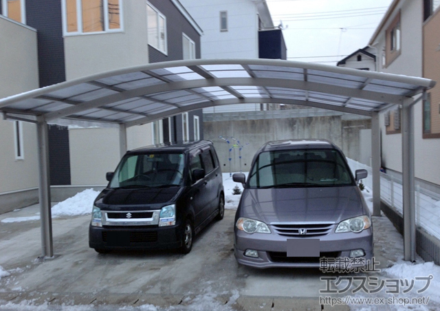 宮城県仙台市ののカーポート レイナツインポート 積雪〜20cm対応 施工例