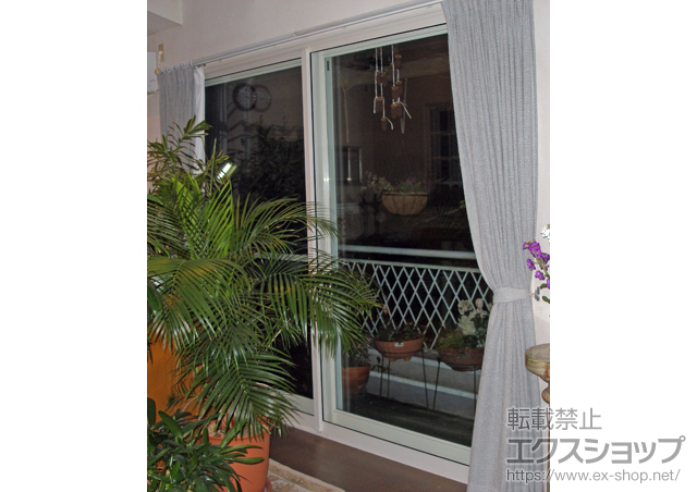 長崎県長崎市のの二重窓（内窓） インプラス ダストバリア仕様 引違い窓 2枚建 補強下枠仕様 施工例