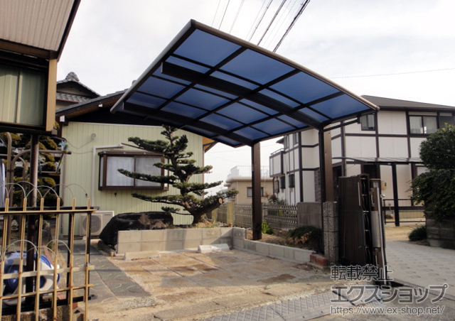 愛知県名古屋市ののカーポート プレシオスポート 積雪〜20cm対応 施工例