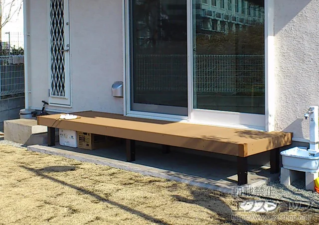 神奈川県大和市のYKKAPのウッドデッキ リウッドデッキ 200 単体 施工例