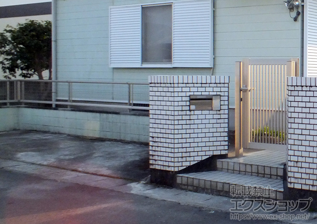 宮崎県都城市ののフェンス・柵 レスティナメッシュフェンス2型 自由柱タイプ 施工例