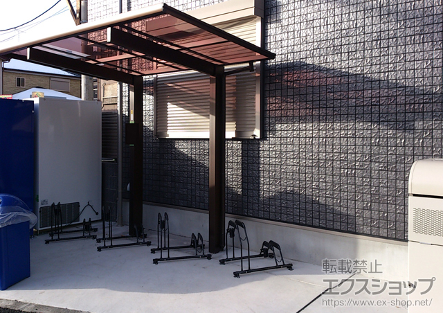 東京都葛飾区ののサイクルポート・駐輪場 エフルージュ ミニ 積雪〜20cm対応 施工例