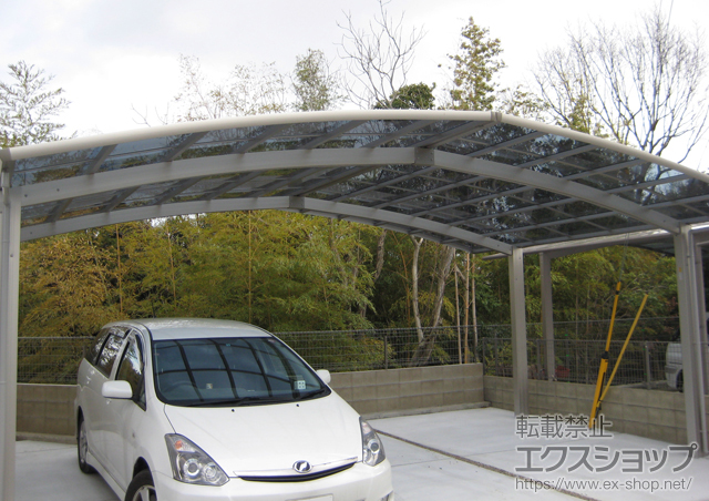 兵庫県神戸市ののカーポート レイナトリプルポート 積雪〜20cm対応 施工例