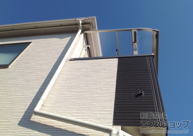 埼玉県川口市ののバルコニー・ベランダ屋根 プレシオステラス R型 屋根タイプ 単体 積雪〜20cm対応 施工例