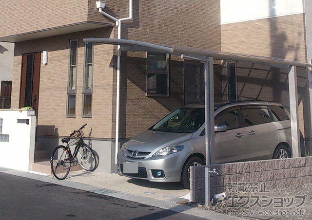 京都府京都市ののカーポート レイナポート 単体 積雪〜20cm対応 施工例