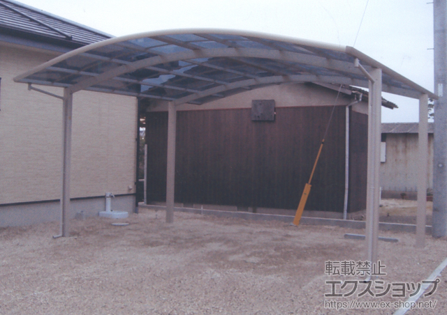 佐賀県佐賀市ののカーポート レイナツインポート 積雪〜20cm対応 施工例