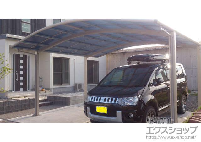大分県杵築市ののカーポート レイナツインポート 積雪〜20cm対応 施工例