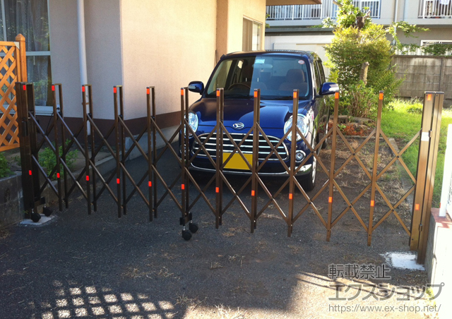 神奈川県相模原市ののカーゲート トリップゲート PA型 ノンレール 片開き 施工例