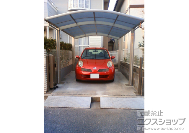 兵庫県明石市ののカーポート レイナワンポート 単体 積雪〜20cm対応 施工例
