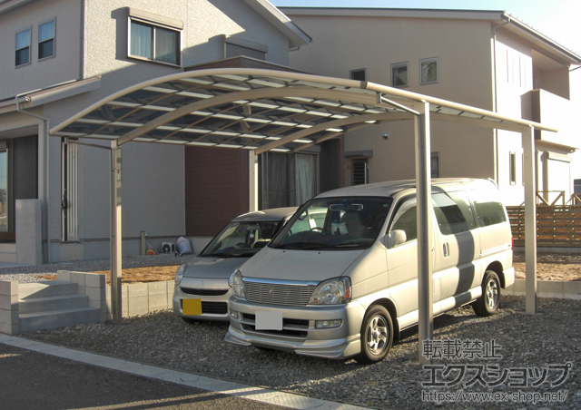 宮崎県日南市ののカーポート レイナツインポート 積雪〜20cm対応 施工例