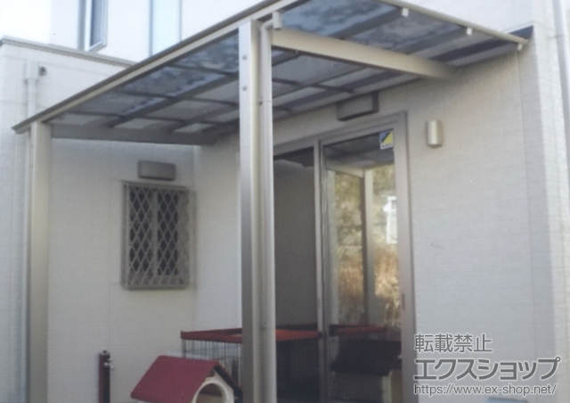 広島県福山市ののテラス屋根 アーキフィット ミニ 独立テラスタイプ 積雪〜20cm対応 施工例