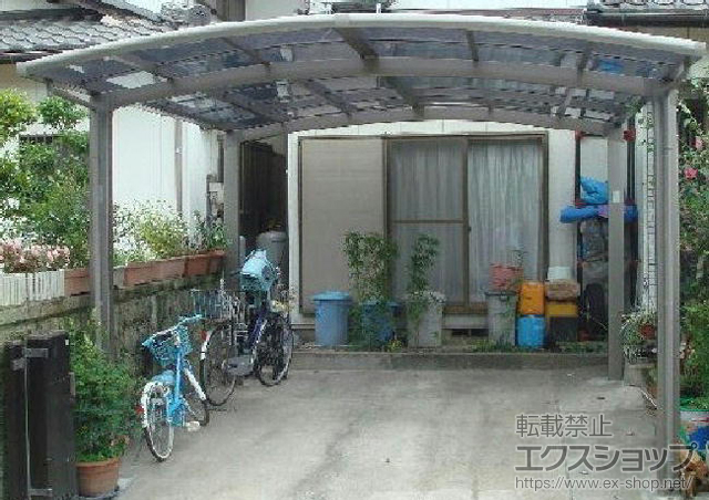 愛知県一宮市ののカーポート レイナツインポート 積雪〜20cm対応 施工例