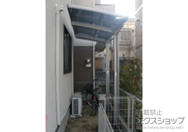 神奈川県川崎市のLIXIL リクシル（トステム）のサイクルポート・駐輪場 カーブポートシグマIII ミニ 積雪〜20cm対応 施工例