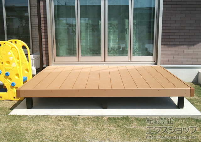 岐阜県安八郡安八町ののウッドデッキ リウッドデッキ 200 単体 施工例