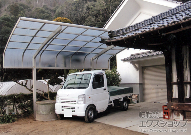 広島県尾道市ののカーポート レイナキャップポート 積雪〜20cm対応 施工例