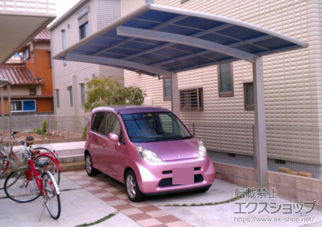 兵庫県明石市ののカーポート プレシオスポート 積雪〜20cm対応 施工例