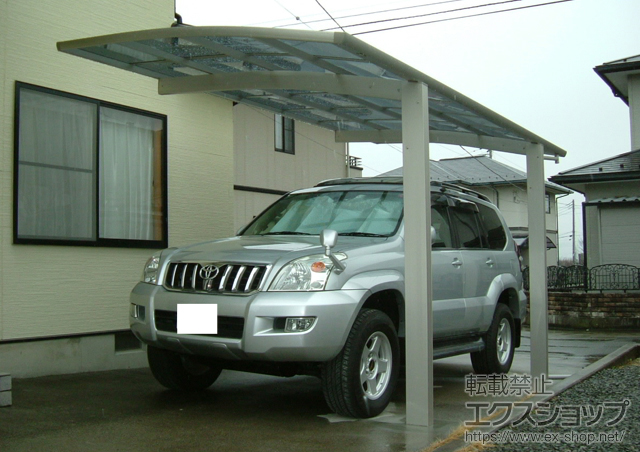 山梨県南アルプス市ののカーポート プレシオスポート 積雪〜20cm対応 施工例