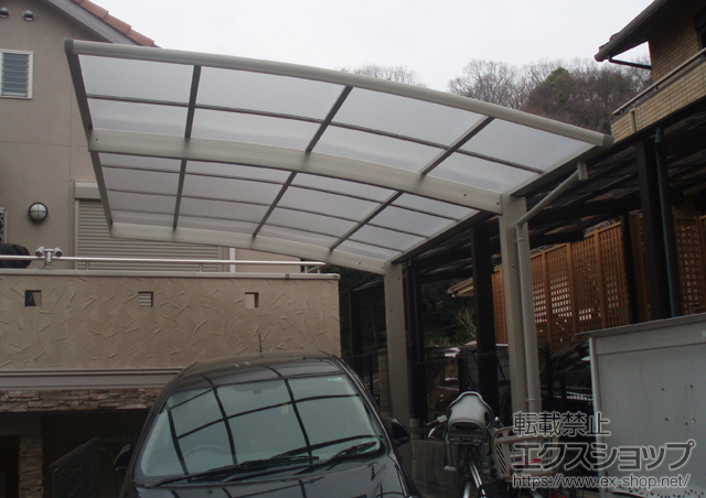大阪府箕面市ののカーポート プレシオスポート　積雪〜20cm対応 施工例