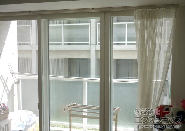 兵庫県神戸市のの二重窓（内窓） プラマード　引き違い窓　3枚建て（外・内・内） 施工例