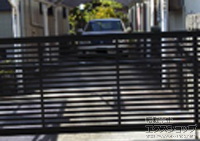 大阪府藤井寺市ののカーゲート オーバードアS3型 電動式 施工例