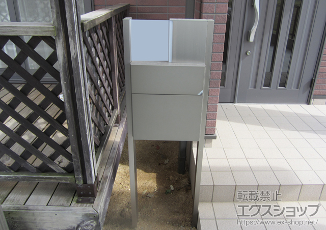 香川県木田郡三木町のの機能門柱・ポスト ファンクションユニット ウィルモダン 単独仕様：センターブロック上のみ 施工例