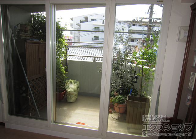 大阪府池田市のの二重窓（内窓） インプラス ダストバリア 引違い3枚建て+ふかし枠（50mm） 施工例