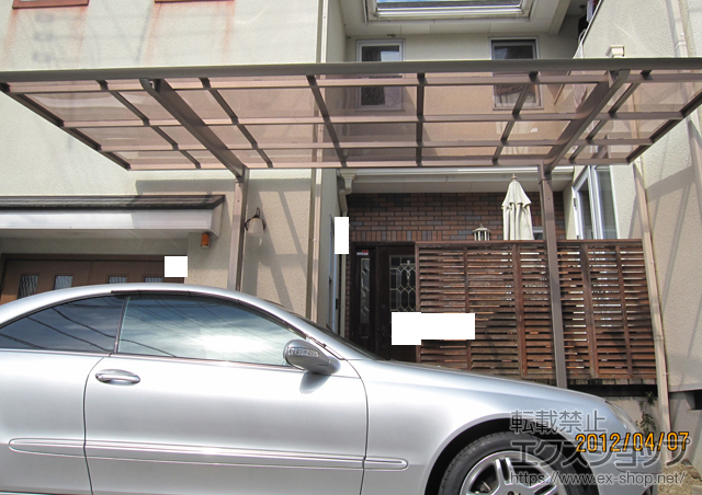 京都府京都市のLIXIL リクシル（トステム）のカーポート レガーナポートシグマIII　積雪〜30cm対応 施工例