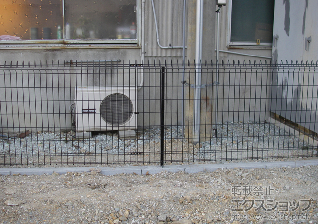 兵庫県加西市ののフェンス・柵 メッシュフェンス G10-R 施工例