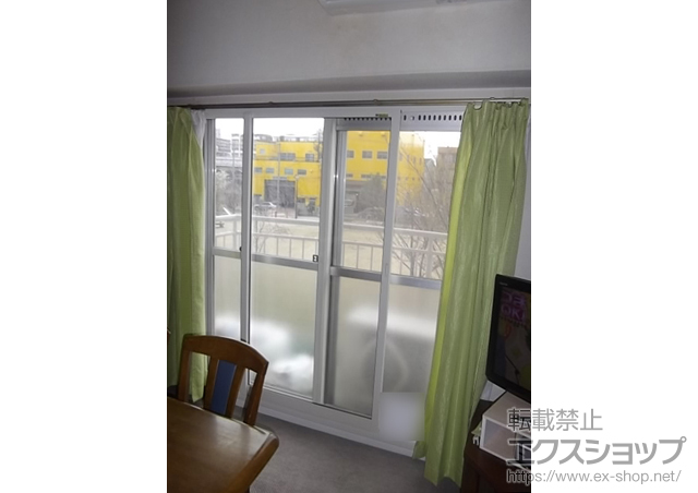 大阪府東大阪市のの二重窓（内窓） インプラス ダストバリア 引違い 2枚建て+ふかし枠（40mm） 施工例