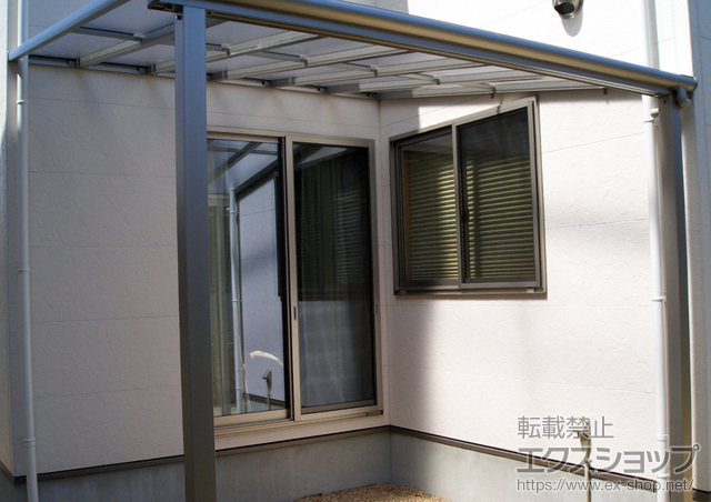 山口県宇部市ののテラス屋根 ヴェクターテラス F型 テラスタイプ 単体 積雪〜20cm対応 施工例