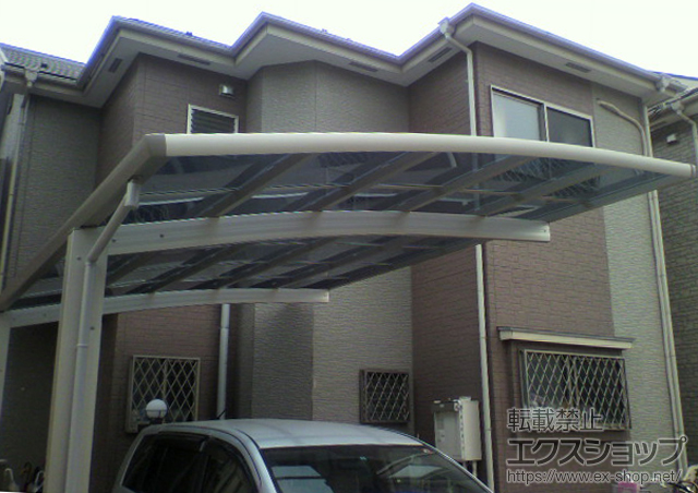東京都府中市ののカーポート レイナポート 積雪〜20cm対応 施工例