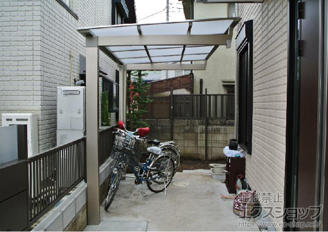 東京都西東京市ののサイクルポート・駐輪場 マイリッシュ 前上がり 積雪〜20cm対応 ＜通常勾配＞ 施工例