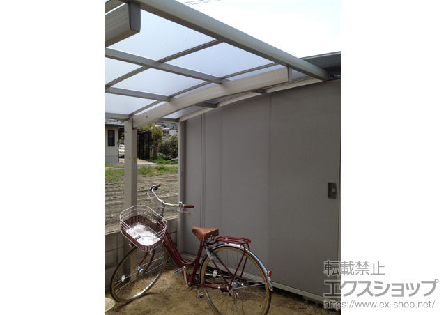兵庫県姫路市ののサイクルポート・駐輪場 レイナポート ミニ 積雪〜20?対応 施工例