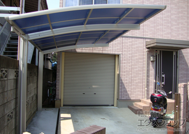 埼玉県草加市ののカーポート プレシオスポート 積雪〜20cm対応 施工例