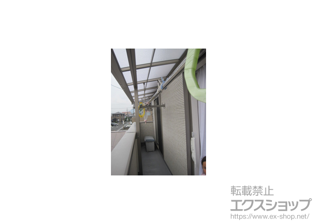 静岡県静岡市のLIXIL リクシル（トステム）のバルコニー・ベランダ屋根 ライザーテラス?F型　積雪対応〜20? 施工例