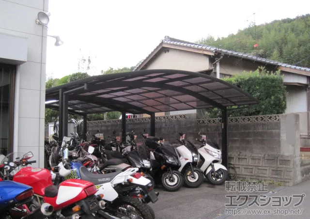 山口県下関市のYKKAPのカーポート レイナツインポート 積雪～20cm対応 施工例