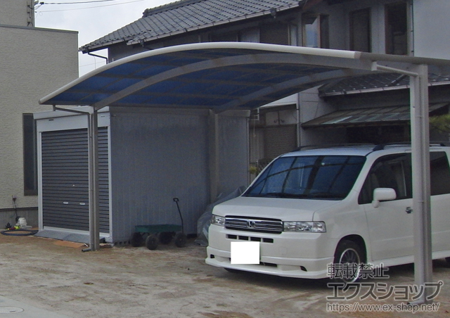 広島県廿日市市ののカーポート レイナツインポート 積雪〜20cmタイプ 施工例