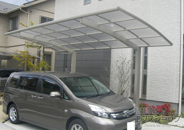 滋賀県草津市ののカーポート プレシオスポート 積雪〜20?対応 施工例