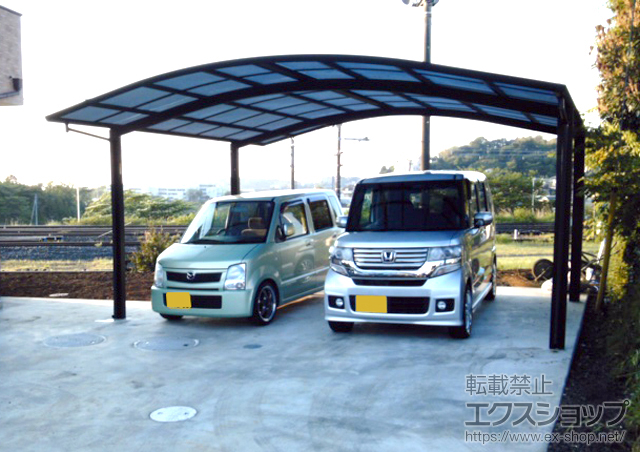 神奈川県足柄下郡ののカーポート プレシオスポート ワイド 積雪〜20cm対応 施工例