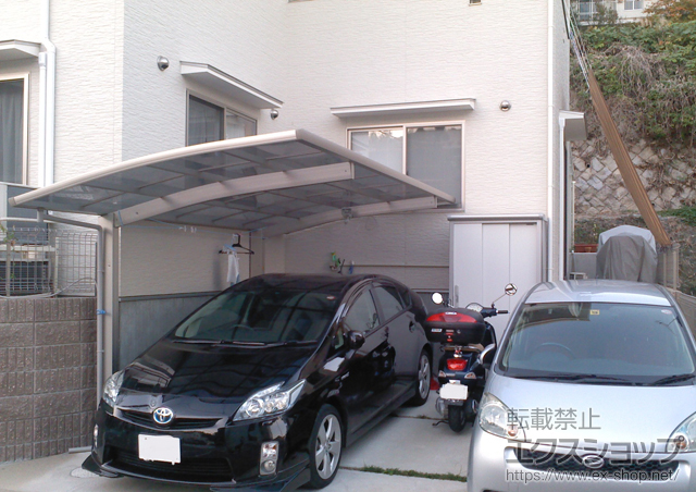 広島県広島市ののカーポート プレシオスポート 積雪〜20cm対応 施工例