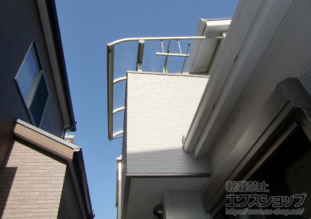 京都府京田辺市ののバルコニー・ベランダ屋根 プレシオステラス R型 屋根タイプ 積雪〜20?対応 施工例