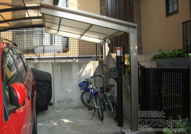 神奈川県川崎市ののカーポート カムフィnex F 積雪〜20cm対応 施工例