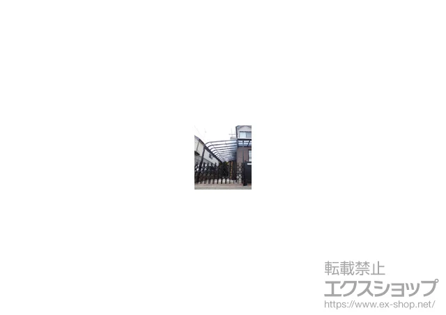 神奈川県大和市ののカーゲート、テラス屋根 ライザーテラスII R型 テラスタイプ 単体 積雪～20cm対応 施工例