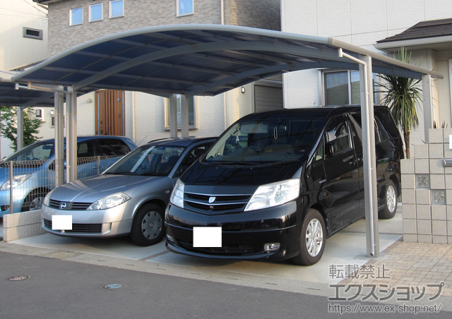 茨城県つくばみらい市ののカーポート プレシオスポート ワイド 積雪〜20cm対応 施工例