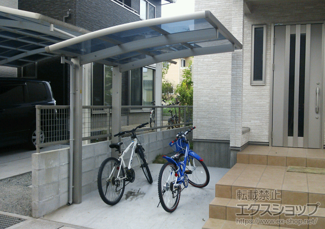 熊本県熊本市ののサイクルポート・駐輪場 レイナポート ミニ 積雪〜20ｃｍ対応 施工例