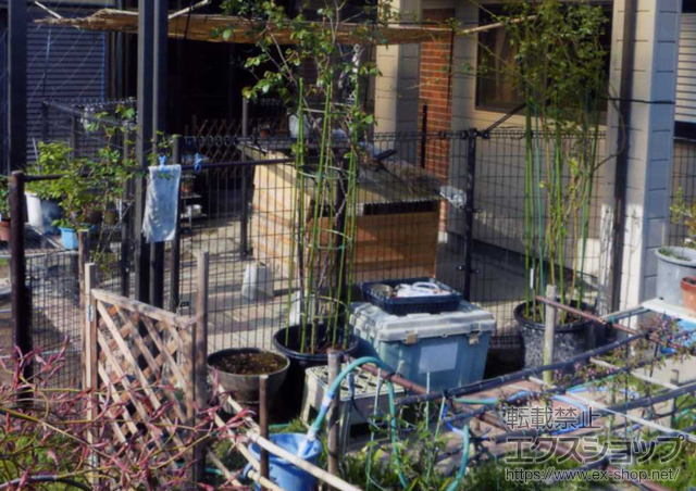 茨城県日立市ののフェンス・柵 ハイグリッドフェンスN1型  間仕切りタイプ高尺タイプ 施工例