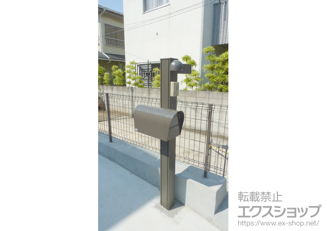 神奈川県横浜市のの機能門柱・ポスト アプローチポールアロット1型 施工例