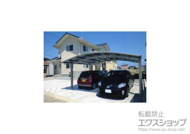 宮城県登米市ののカーポート レイナツインポートZ 積雪〜20cm対応 施工例